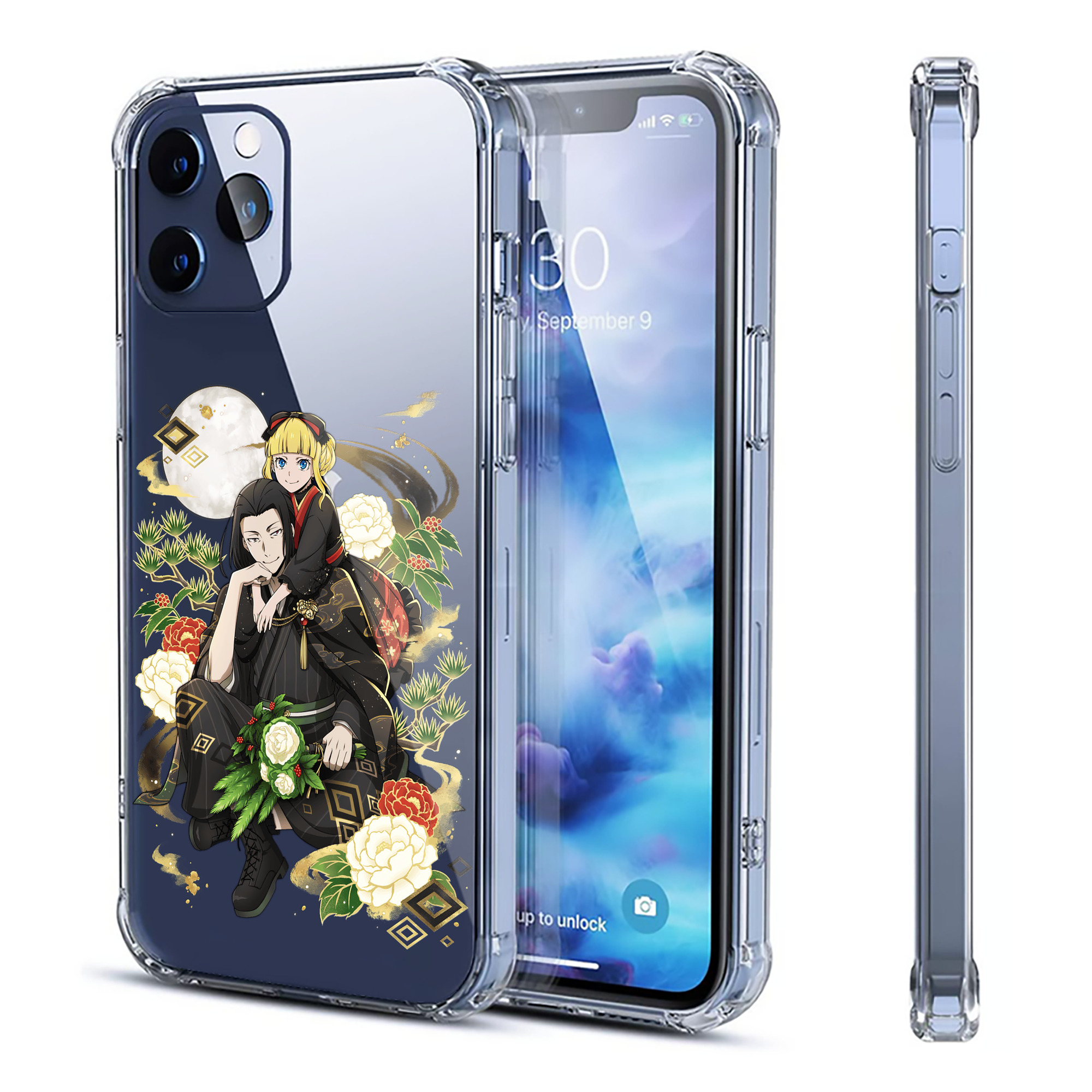 （画像用） 文豪ストレイドッグス Bungo Stray Dogs 【iPhone 12シリーズ対応】透明スマホケース（クリアソフトケース）